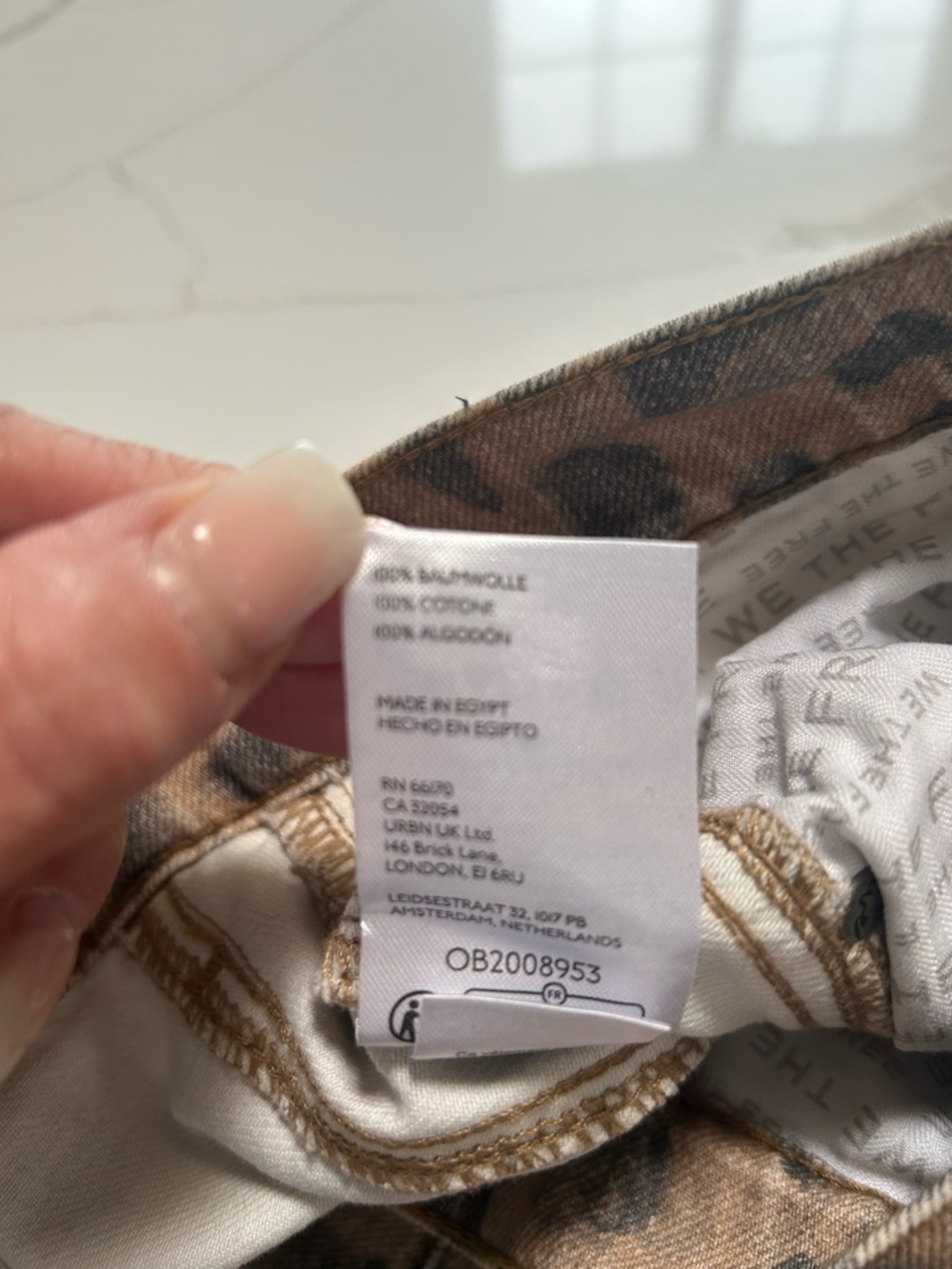 Free People We The Free Good Luck AnimalPrinted Barrel Jeans - Picture 8 of 11